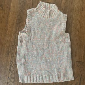Anthropologie | rainbow sprinkle sweater vest
